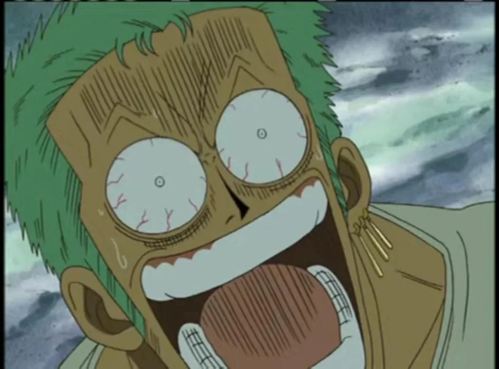Shocked Zoro Blank Meme Template