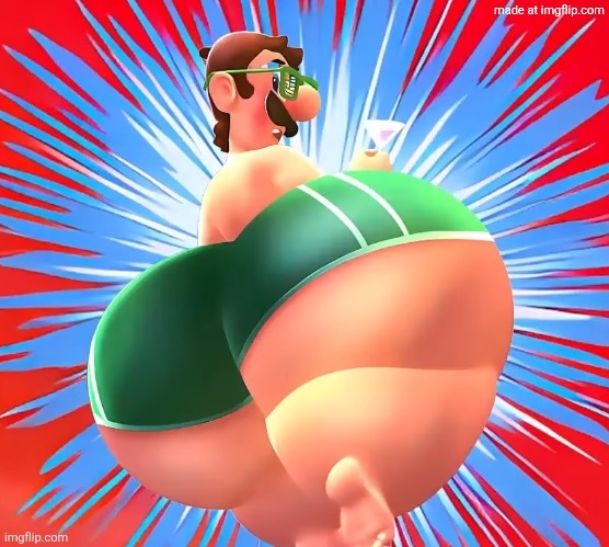 thicc luigi | image tagged in thicc luigi | made w/ Imgflip meme maker