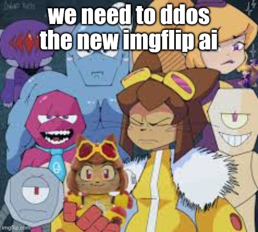 Gameoverse viltrumites | we need to ddos the new imgflip ai | image tagged in gameoverse viltrumites | made w/ Imgflip meme maker