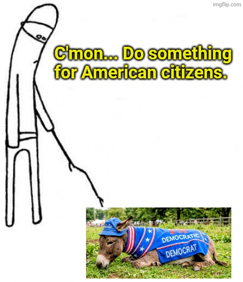 I mean BESIDES trying to "Get Trump!!!" | C'mon... Do something for American citizens. | image tagged in c'mon do something | made w/ Imgflip meme maker