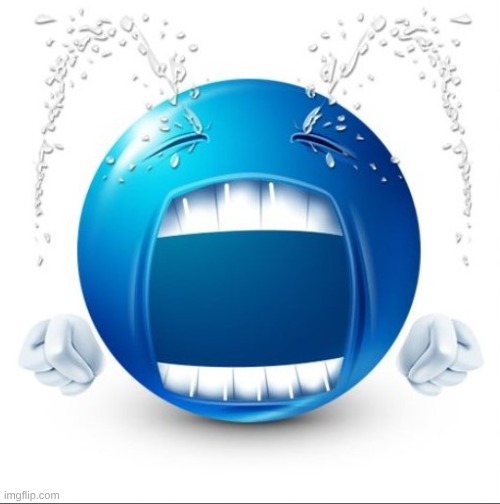 image tagged in crying blue guy | made w/ Imgflip meme maker