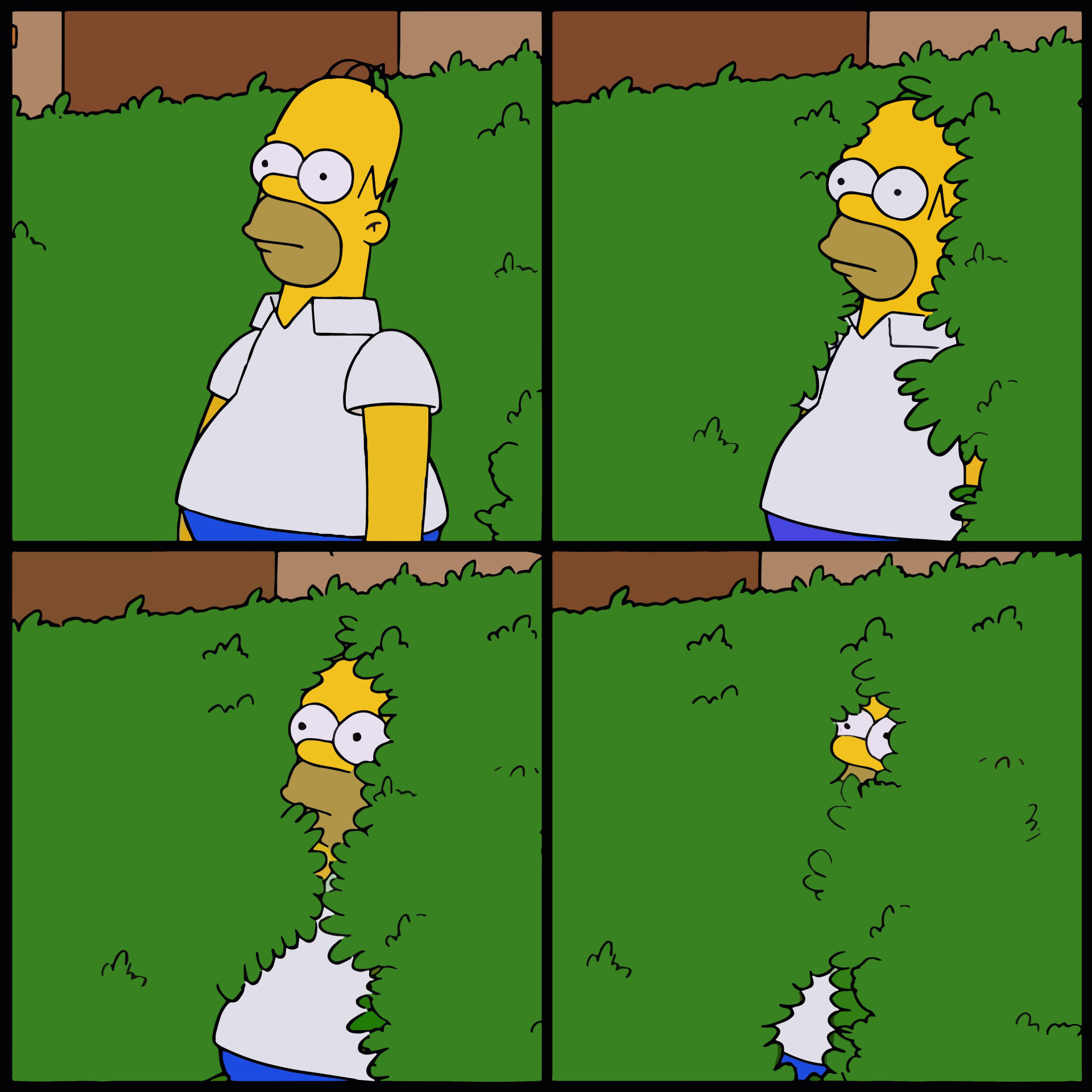 Homer bush Blank Meme Template