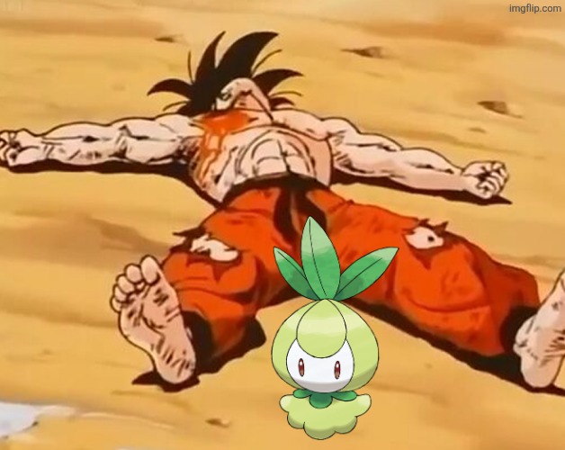 Dead goku (he is ded) | image tagged in dead goku he is ded | made w/ Imgflip meme maker