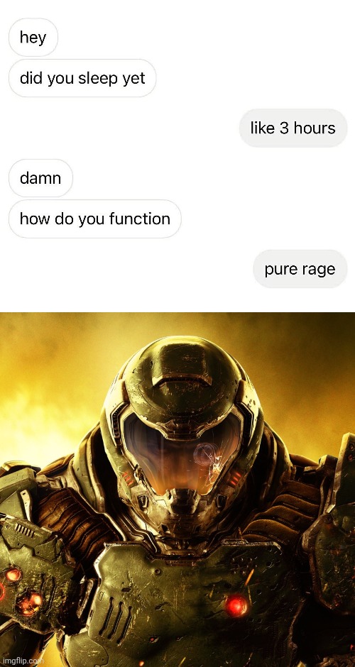 image tagged in doom slayer | made w/ Imgflip meme maker