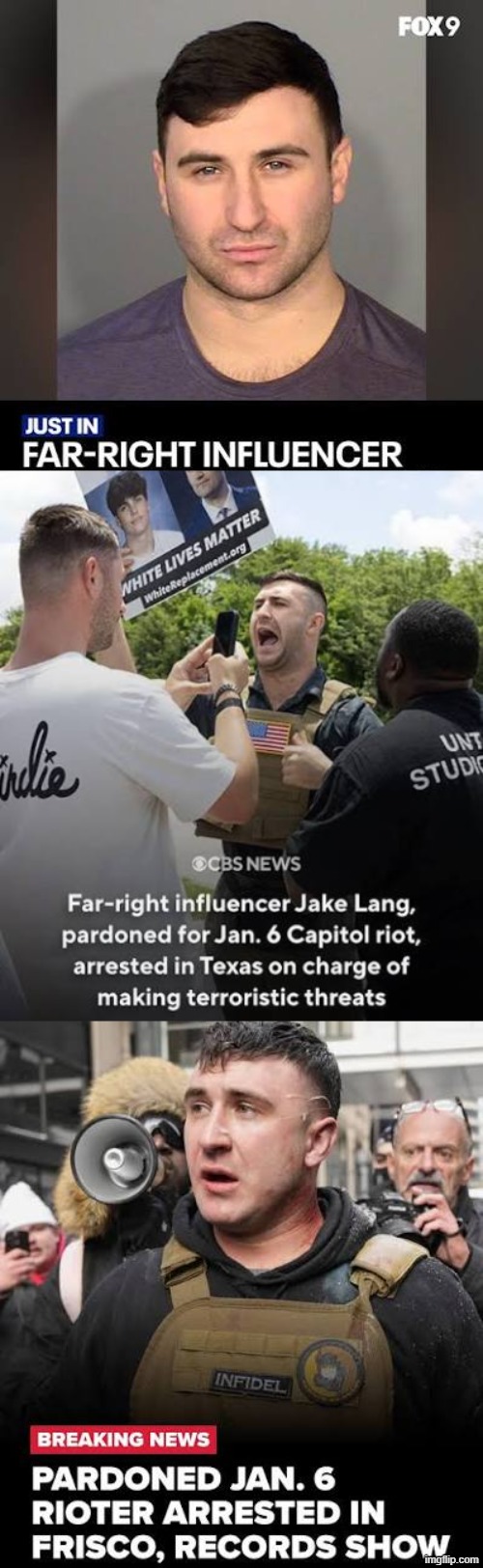 Don't drop the soap!  Once a criminal, always a criminal.. | image tagged in terrorist,jake lang,far-right,right wing,republican,january 6 2021 | made w/ Imgflip meme maker