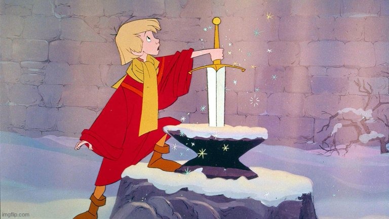 Sword in the stone | image tagged in sword in the stone | made w/ Imgflip meme maker