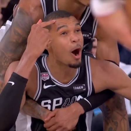 Wemby head point Blank Meme Template
