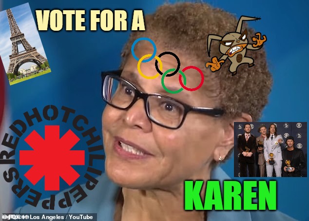 Vote for a karen | image tagged in karen bass | made w/ Imgflip meme maker