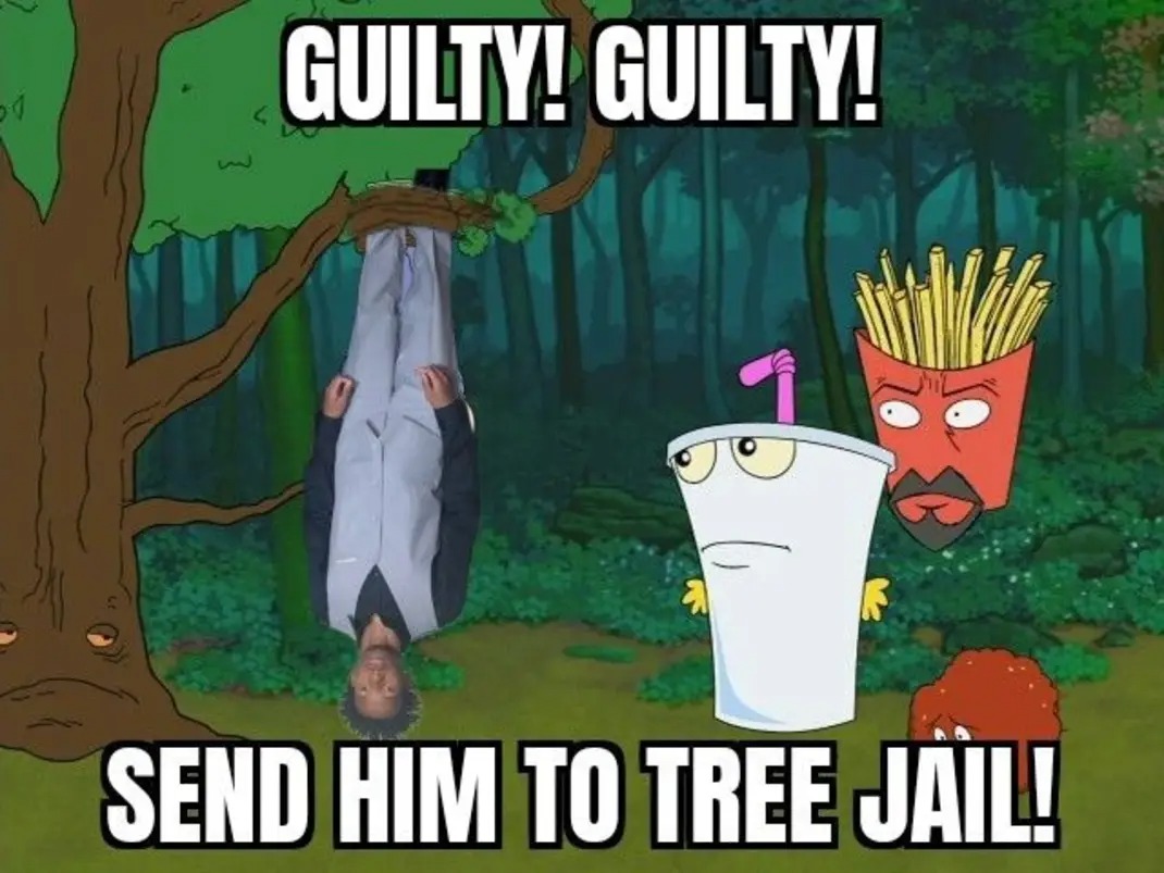 Tree jail ATHF Blank Meme Template