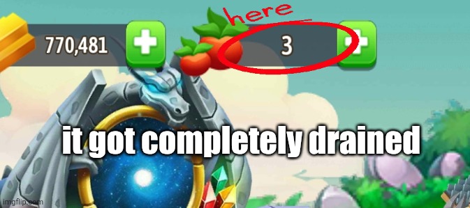 dammm | it got completely drained; context https://imgflip.com/i/au0g6h | made w/ Imgflip meme maker