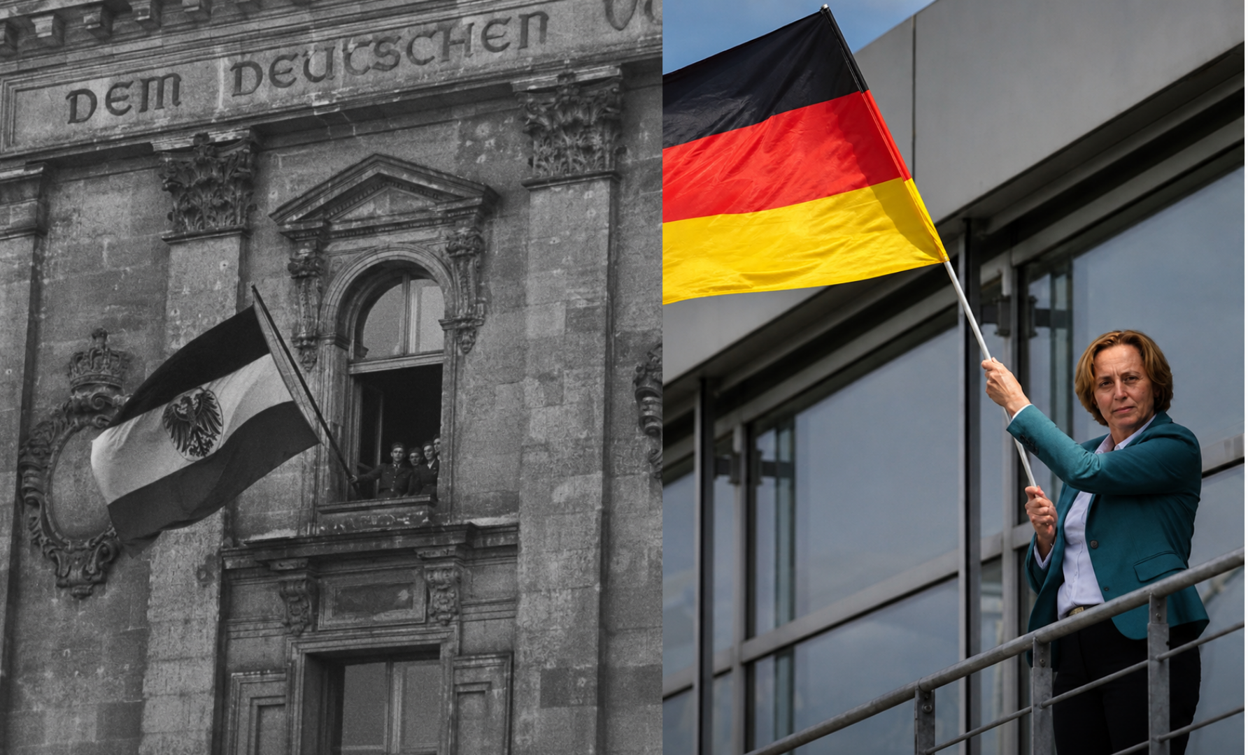 German flag waving Blank Meme Template