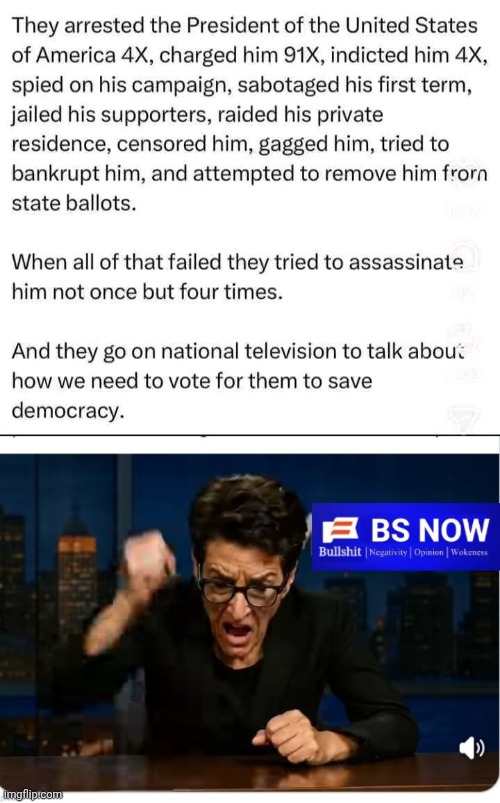 Saving Democracy according to Madcow | image tagged in img 35 jpeg,madcow hissy fit,fascism | made w/ Imgflip meme maker
