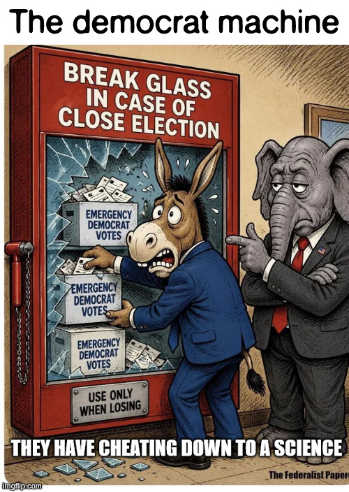 The democrat machine | The democrat machine | image tagged in democrat machine,the science of cheating | made w/ Imgflip meme maker