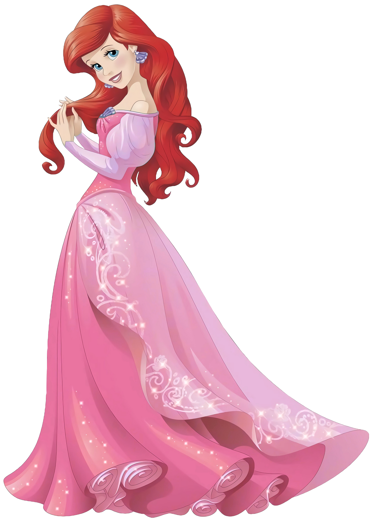 Ariel in Pink Blank Meme Template