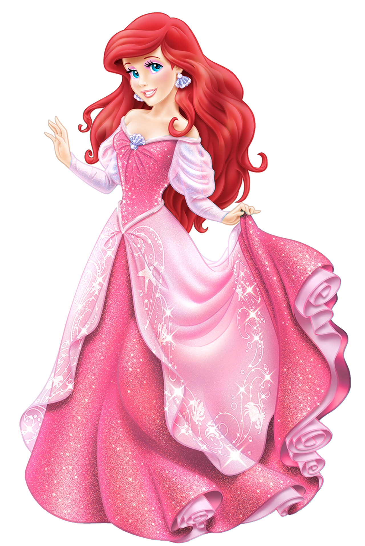 Princess Ariel in Pink #5 Blank Meme Template