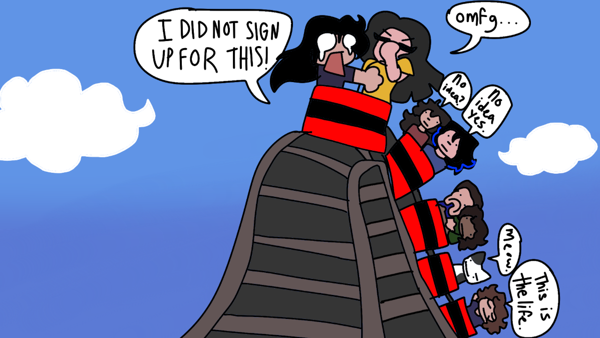 Totally Normal Roller Coaster Blank Meme Template
