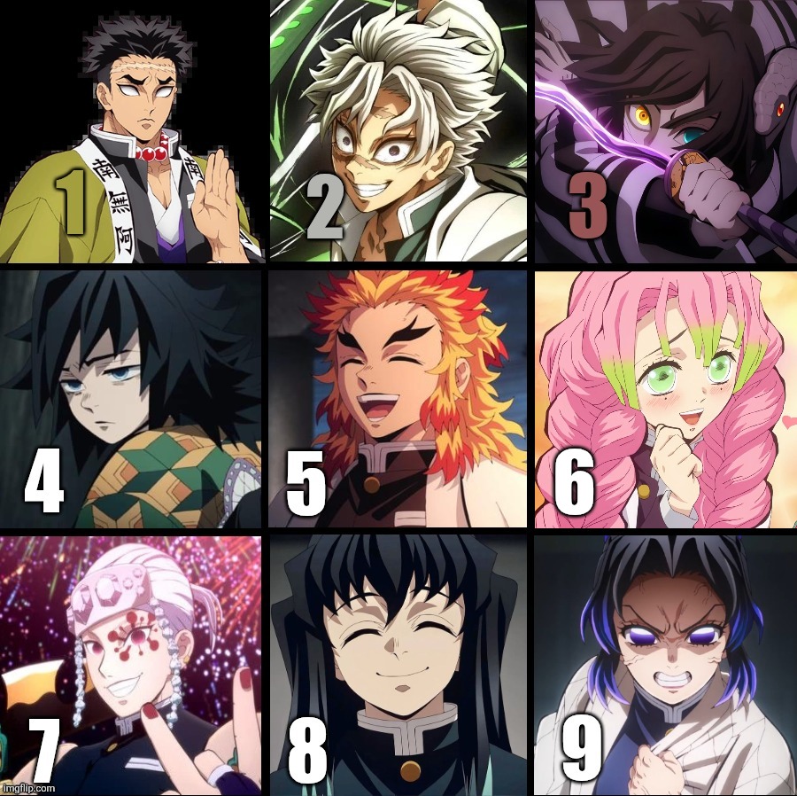 My Honest Hashira Power Ranking List (CLEAN) | 6 | image tagged in demon slayer,hashiras,anime,memes | made w/ Imgflip meme maker
