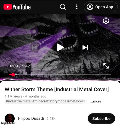 This HAS to be my favorite cover of ANY Minecraft song | made w/ Imgflip meme maker