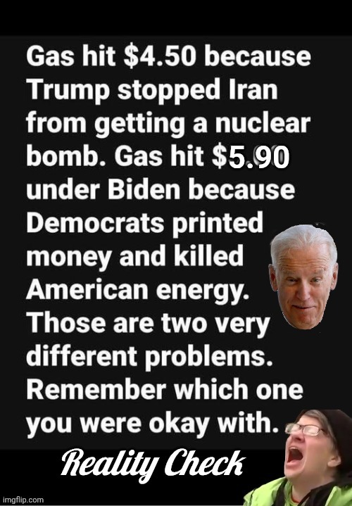 Gas prices were higher during Bidenomics with no good reason | image tagged in au6d10 jpg,smilin biden,suffering | made w/ Imgflip meme maker