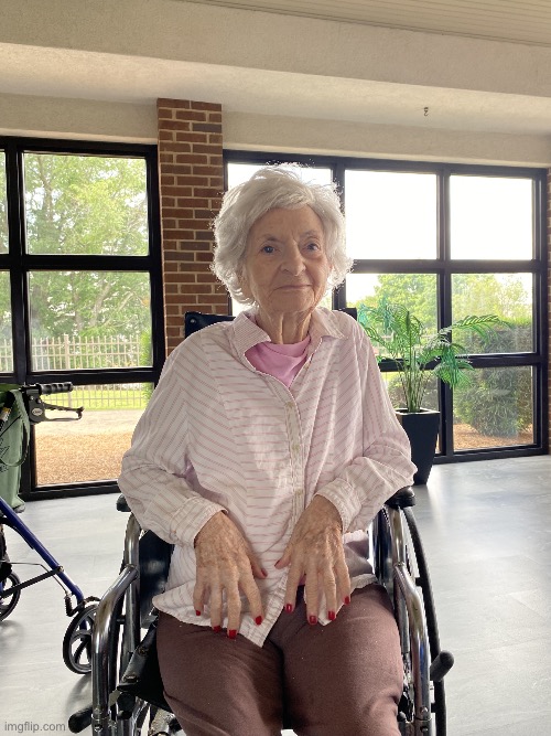 My friend, Emma (age 100!!) | image tagged in my friend,photo,sweetest person ever | made w/ Imgflip meme maker