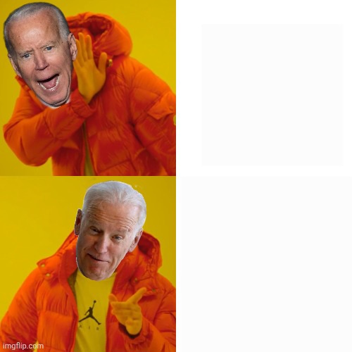 Geritol Joe Biden Drake Parody Blank Meme Template