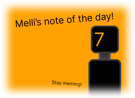 High Quality Mellis note of the day Blank Meme Template