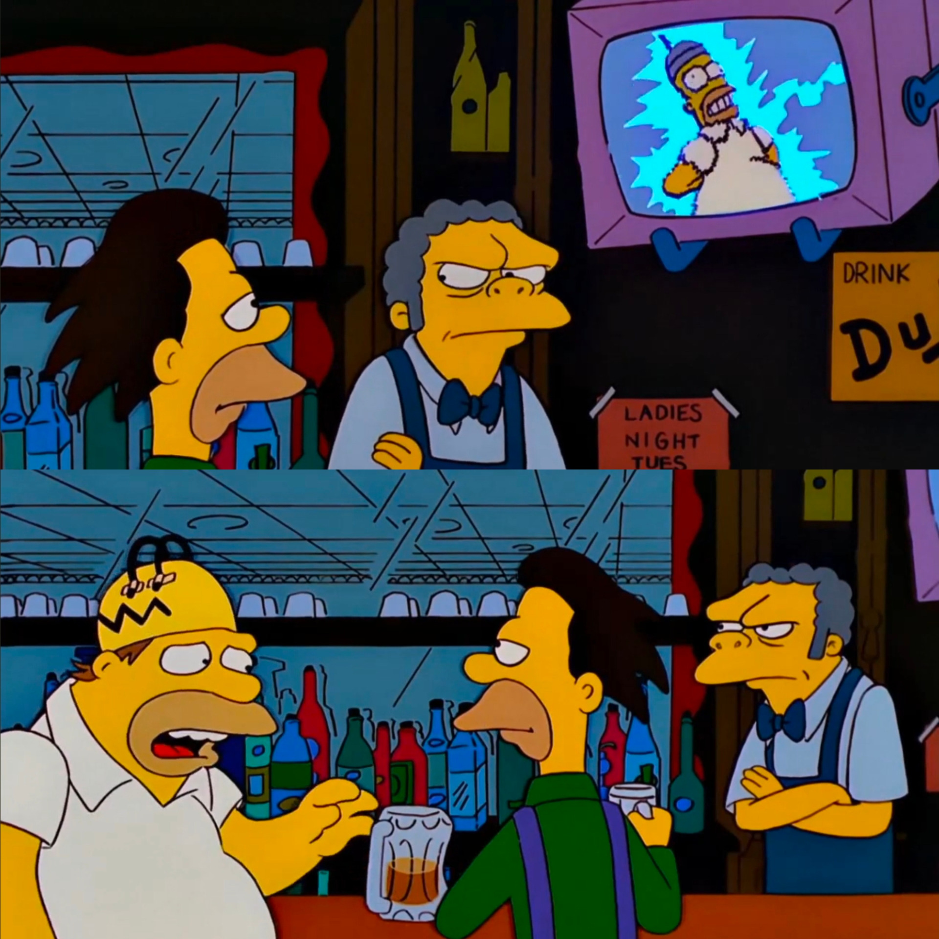 Moe barney cerveza Blank Meme Template