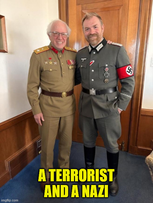 A terrorist and a Nazi | made w/ Imgflip meme maker