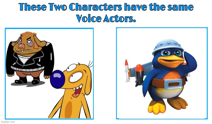 Tom Kenny 2 | image tagged in same voice actor,catdog,spyro,activision,nickelodeon,tom kenny | made w/ Imgflip meme maker