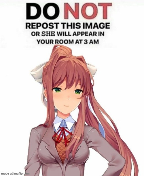 image tagged in monika | made w/ Imgflip meme maker