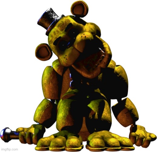 Golden freddy (fnaf) | image tagged in golden freddy fnaf | made w/ Imgflip meme maker
