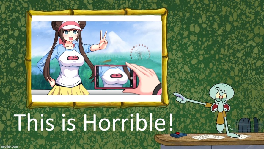 Anime Is Horrible | image tagged in squidward says x is horrible,memes,horrible,anime,anti-anime | made w/ Imgflip meme maker