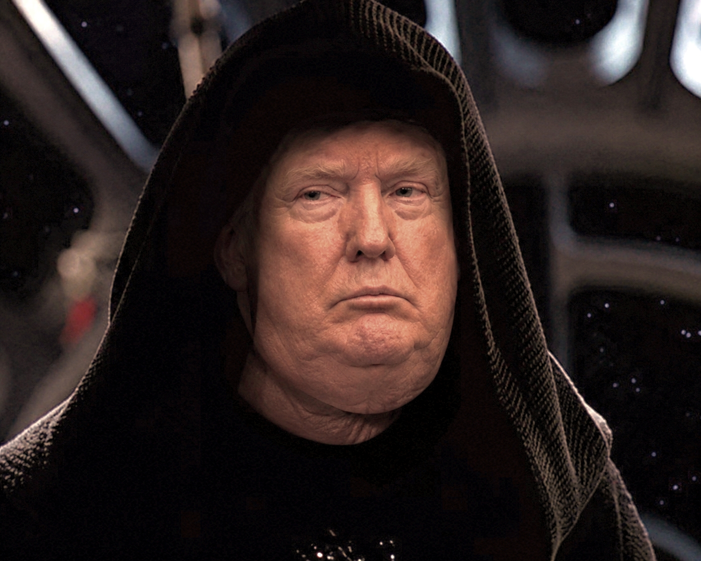 Trump - The Emperor Strikes Out. Palpatine. Blank Meme Template