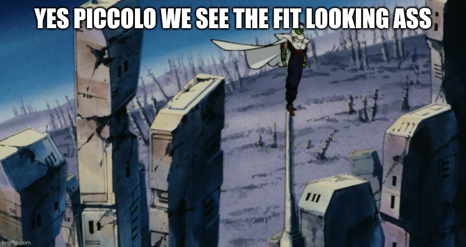 Piccolo Aura Farming | Yes piccolo we see the fit looking ass | image tagged in piccolo aura farming | made w/ Imgflip meme maker