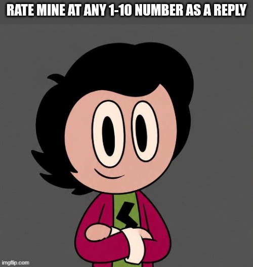 rate mine at any 1-10 number as a reply | made w/ Imgflip meme maker