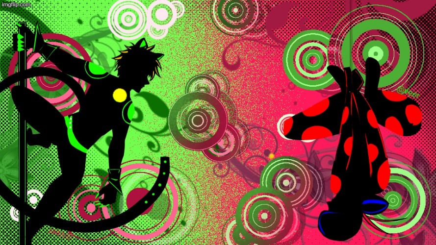 I drew this for a banner competition in a discord server abt mlb (let yall know if I win) | image tagged in mlb,miraculous ladybug,fruiter metro,idk | made w/ Imgflip meme maker