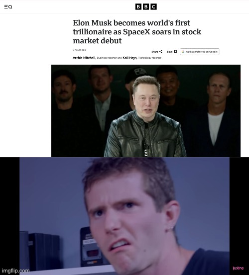 image tagged in disgustin,liberal,despicable,trillionare musk | made w/ Imgflip meme maker
