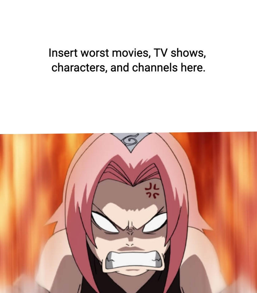 Sakura hates what ? Blank Meme Template