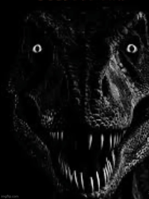 image tagged in analog horror tyrannosaurus | made w/ Imgflip meme maker