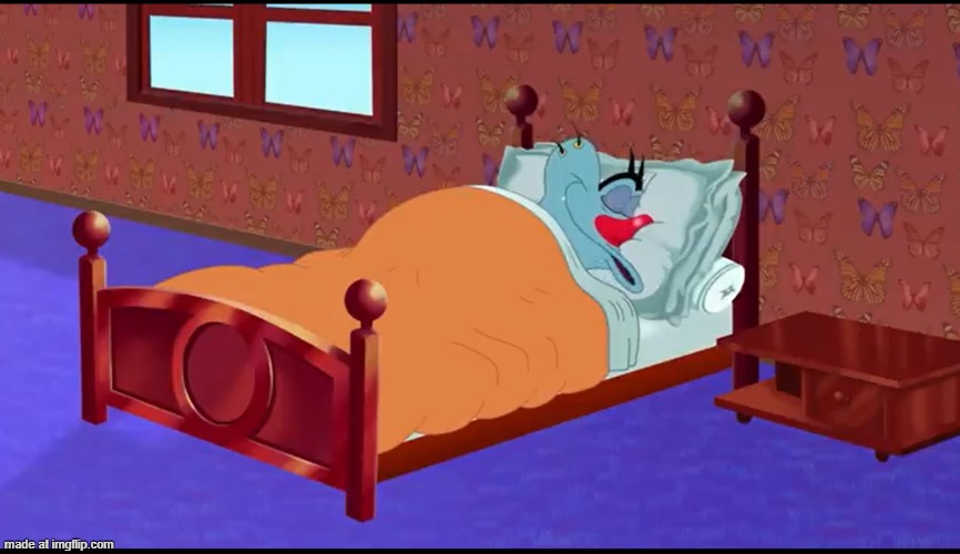 Oggy dreaming | image tagged in oggy dreaming | made w/ Imgflip meme maker