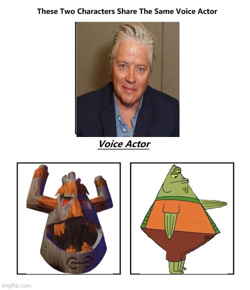 Tom Wilson | image tagged in same voice actor,tom wilson,crash bandicoot,spongebob squarepants,nickelodeon,activision | made w/ Imgflip meme maker