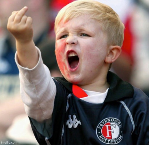 Little boy flipping the bird | image tagged in little boy flipping the bird | made w/ Imgflip meme maker