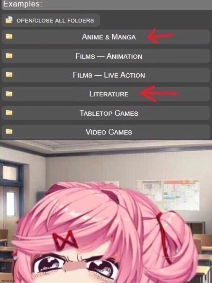 Fym manga isn’t literature | made w/ Imgflip meme maker