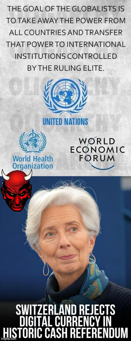 Globalism sucks | image tagged in img 45 jpeg,satan | made w/ Imgflip meme maker