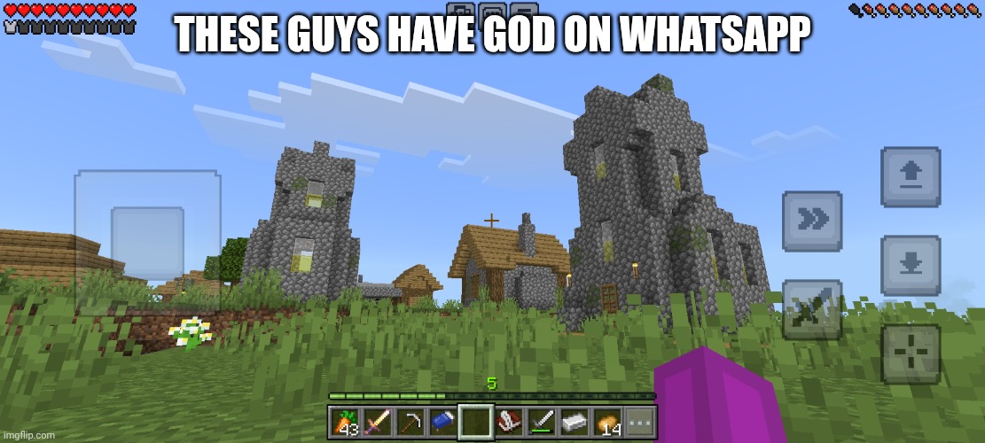 These guys have god on whatsapp | image tagged in minecraft,church,villager | made w/ Imgflip meme maker