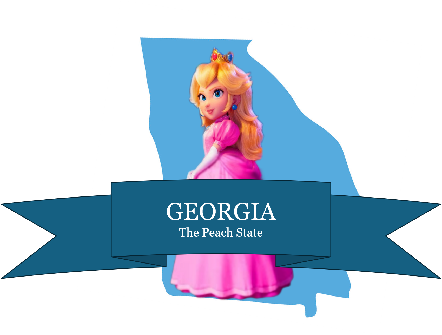 Georgia, the Peach State Blank Meme Template