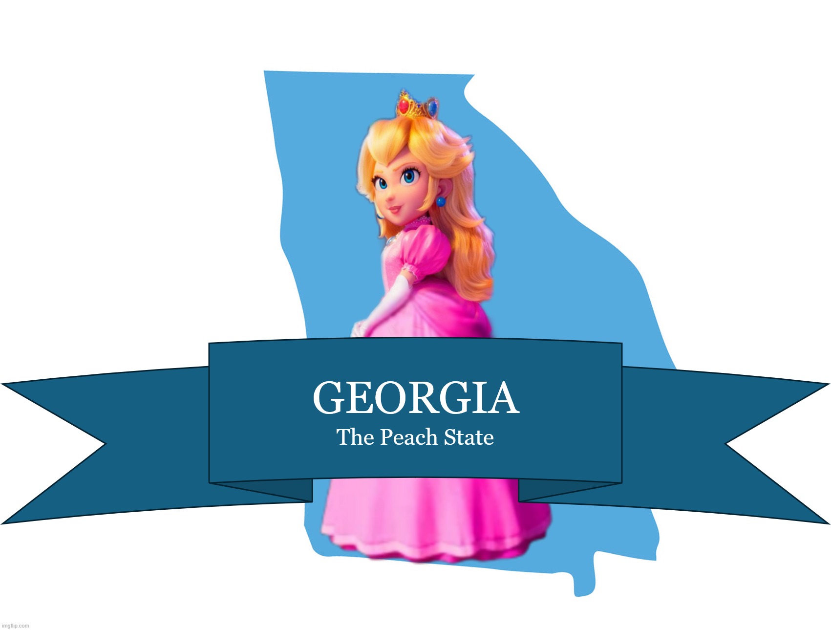 Georgia, the Peach State | image tagged in georgia the peach state | made w/ Imgflip meme maker