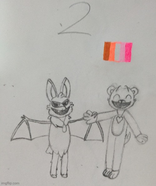 Pride doodles 2.2 Rabie baby x Bobby bearhug | made w/ Imgflip meme maker