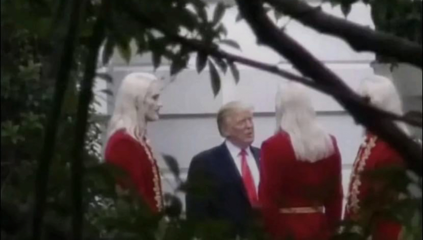 Trump with Nordics Blank Meme Template