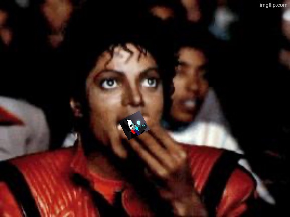 michael jackson eating popcorn | image tagged in michael jackson eating popcorn | made w/ Imgflip meme maker